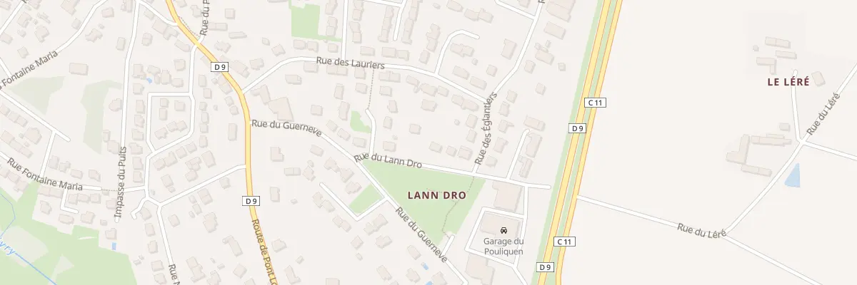 Plan du 13B Rue du Lann-dro à Merlevenez