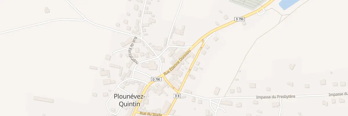 Plan du 7 Rue Etienne Donniou à Plounévez-Quintin