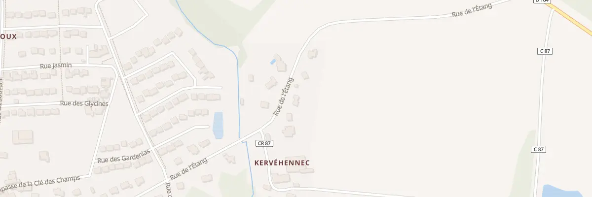 Plan du 5582 Kervehennec à Kervignac