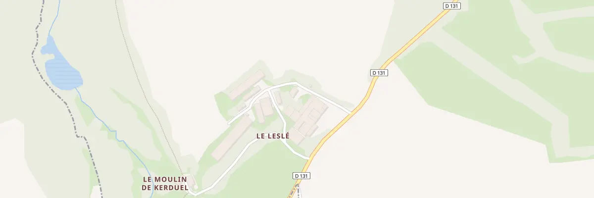 Plan du 2 Le Lesle à Ploërdut