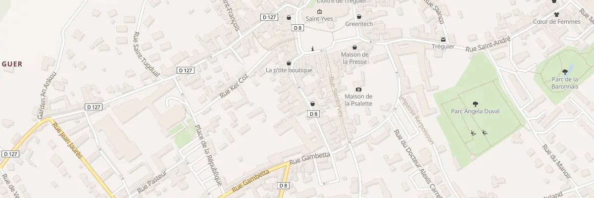 Plan du 22 Rue de la Chalotais à Tréguier
