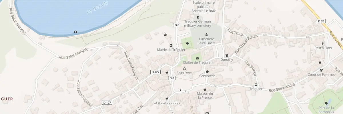 Plan du 2 Rue Colvestre à Tréguier