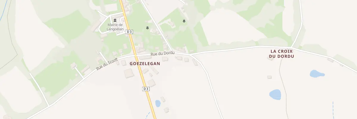 Plan du 8 Rue du Dordu à Langoëlan