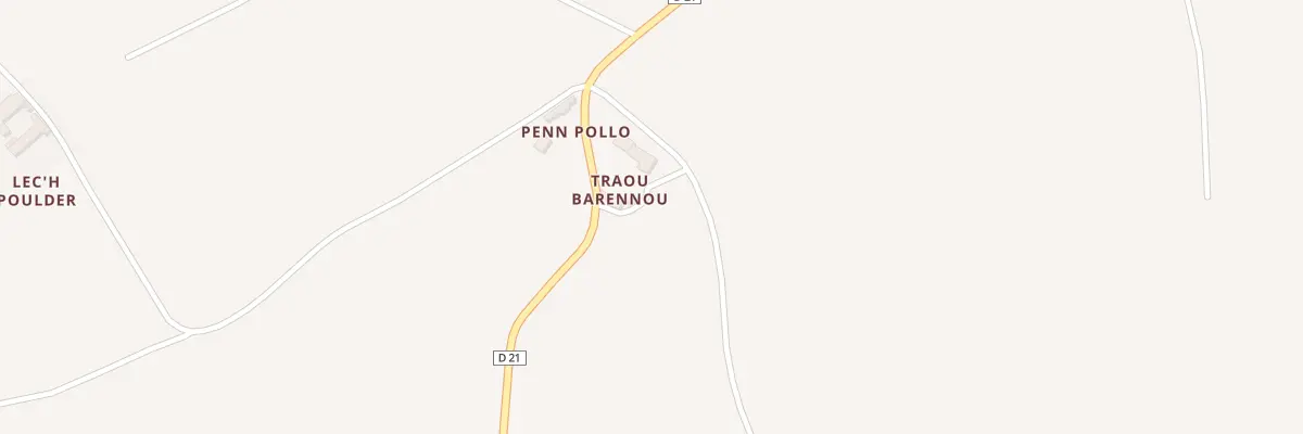 Plan du 5629 Traou Barénou à Runan