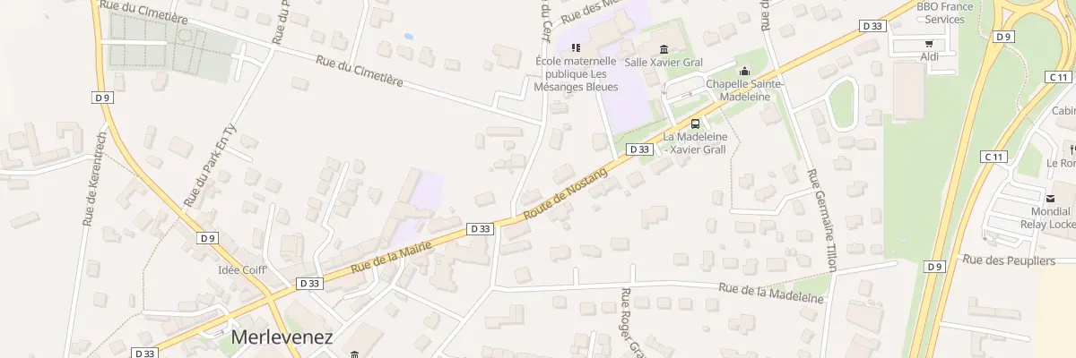 Plan du 2 Rue du Cerf à Merlevenez