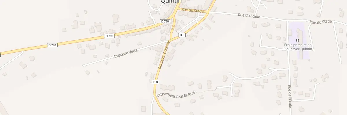 Plan du 5 Rte de Gouarec à Plounévez-Quintin