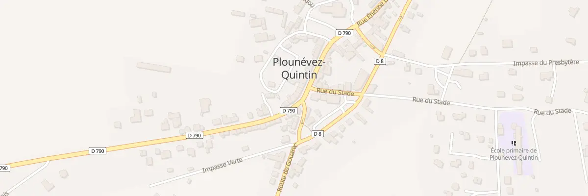 Plan du 2 Rue Clementine Lair à Plounévez-Quintin
