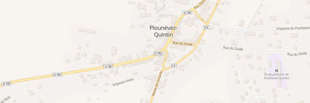 Plan du 6 Rue Clementine Lair à Plounévez-Quintin