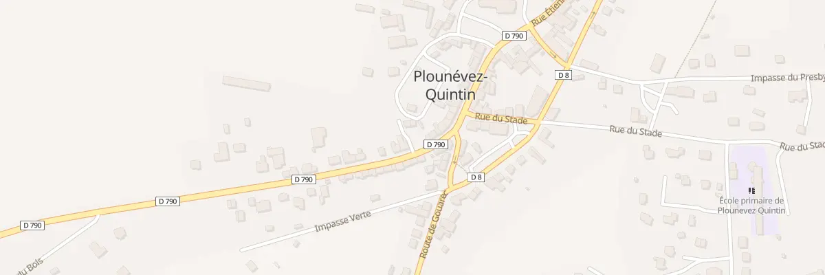 Plan du 8 Rue Clementine Lair à Plounévez-Quintin