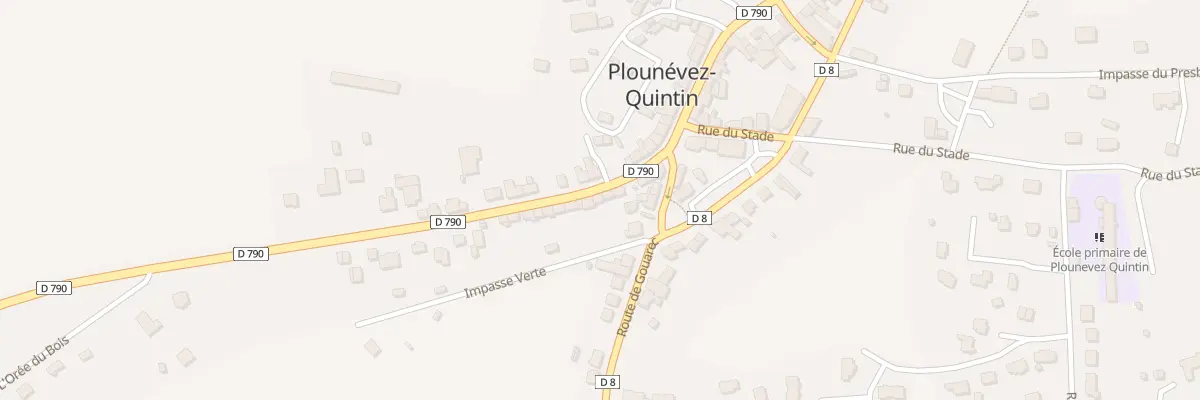 Plan du 9 Rue Clementine Lair à Plounévez-Quintin