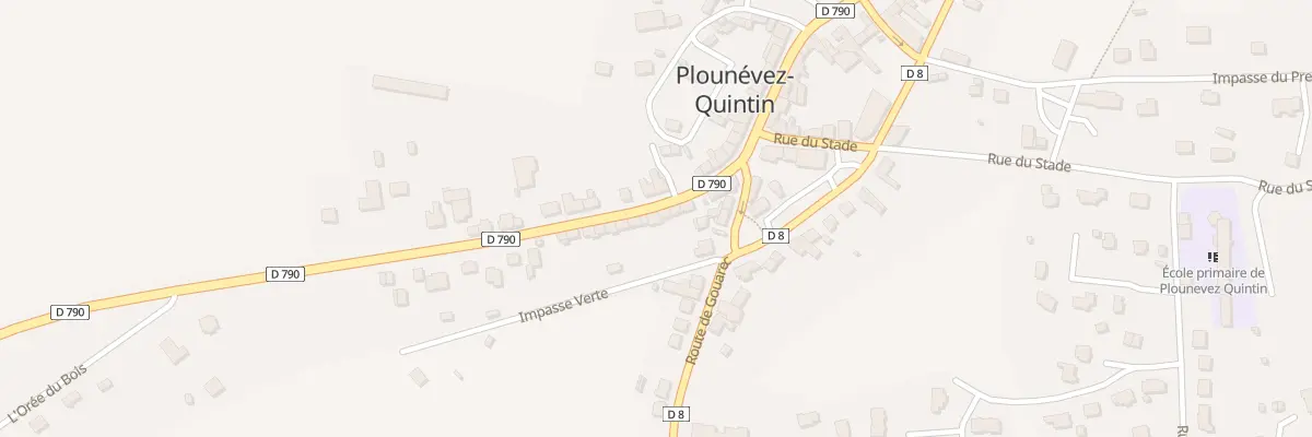 Plan du 11 Rue Clementine Lair à Plounévez-Quintin