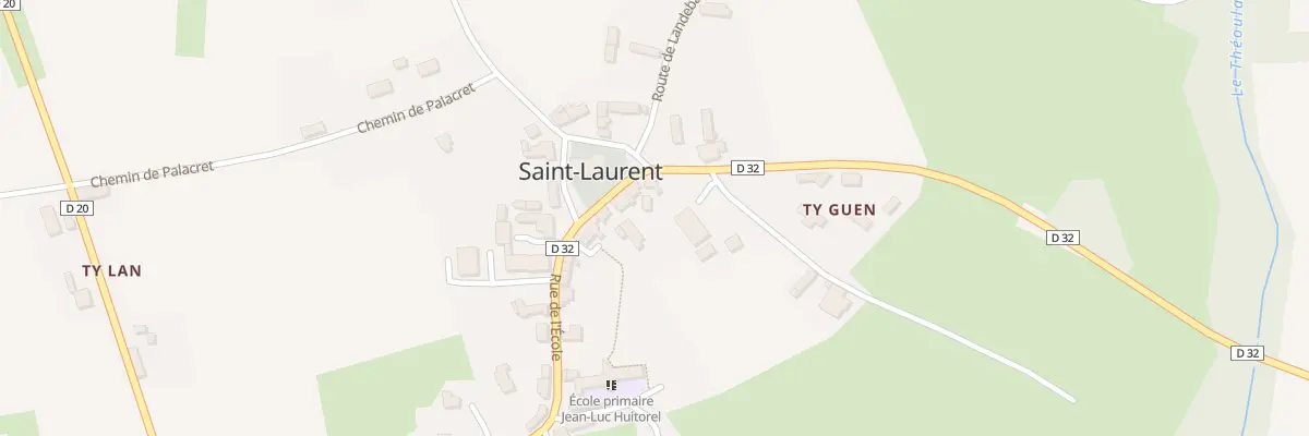Plan du 4 Pl du Bourg à Saint-Laurent