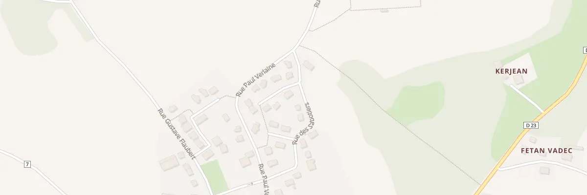 Plan du 6928 Rue des Sabotiers à Inzinzac-Lochrist