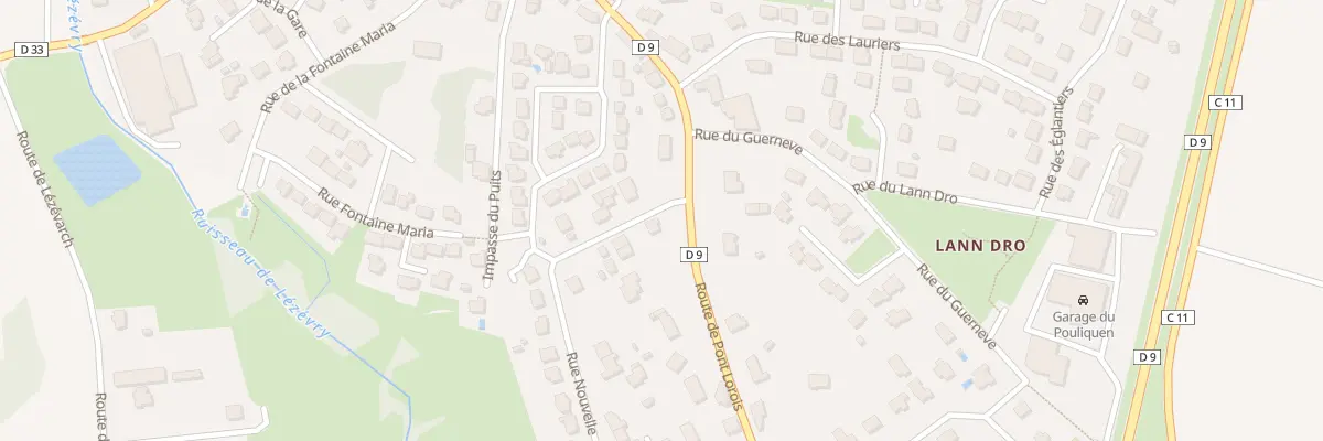 Plan du 20B Rte de Pont Lorois à Merlevenez