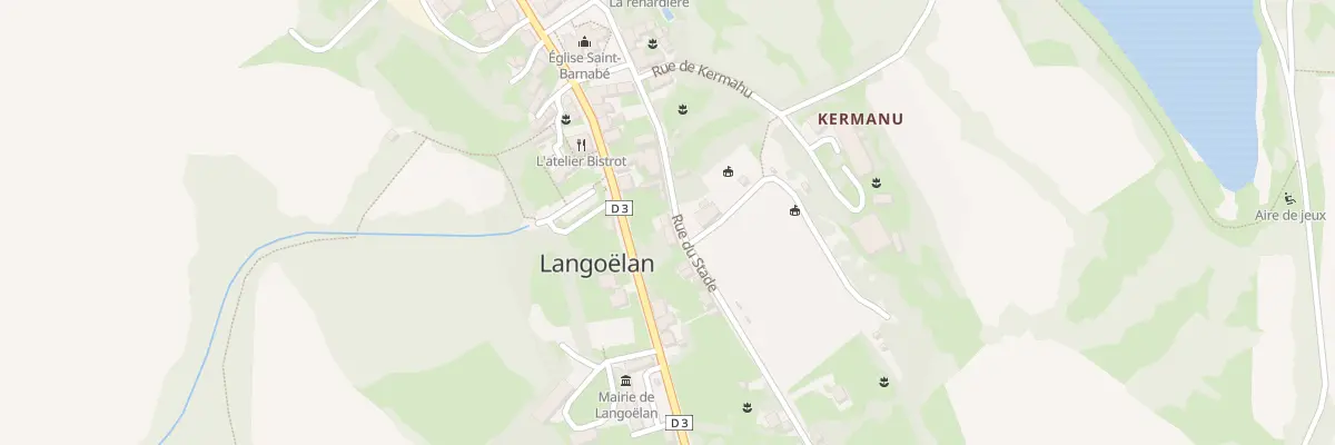 Plan du 12 Rue du Stade à Langoëlan
