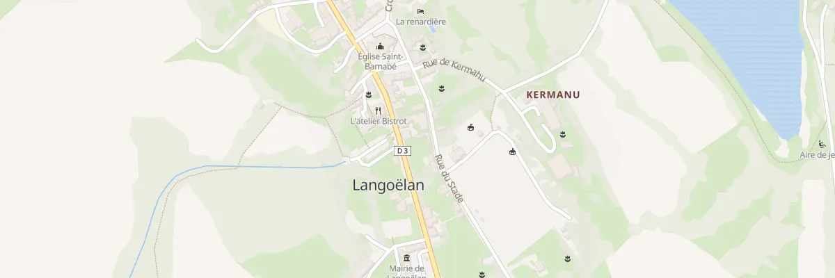 Plan du 5340 Rue du Stade à Langoëlan