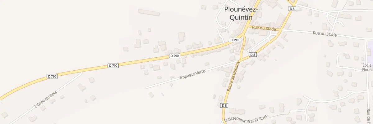 Plan du 29 Rue Clementine Lair à Plounévez-Quintin