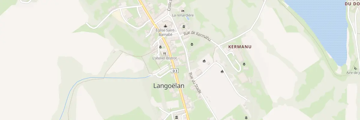 Plan du 33 Rue du Chelas à Langoëlan