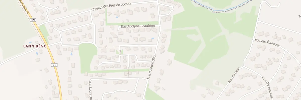Plan du 1 Rue Pierre et Marie Curie à Merlevenez