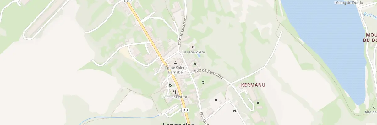 Plan du 22 Pl de l’Eglise à Langoëlan