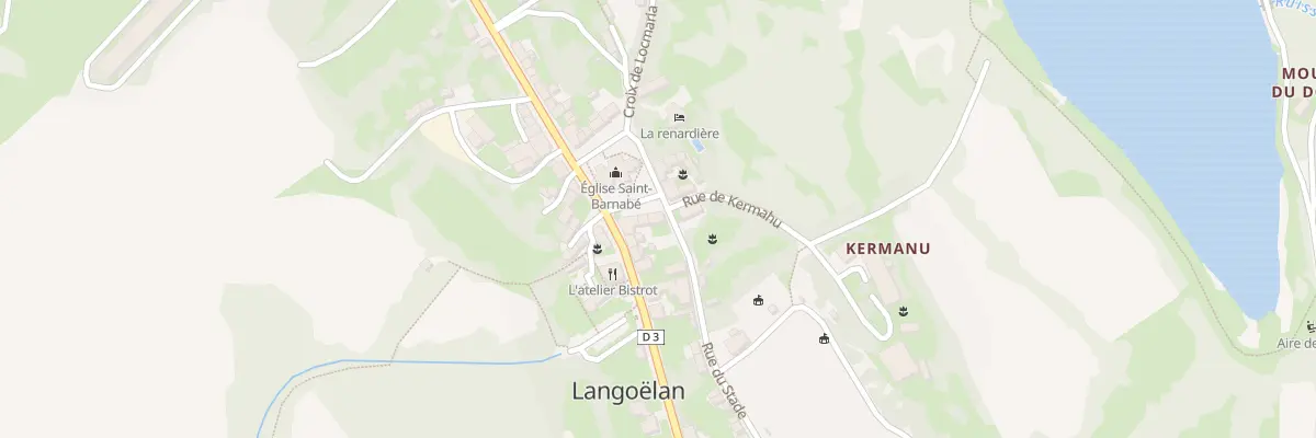 Plan du 18 Pl de l’Eglise à Langoëlan