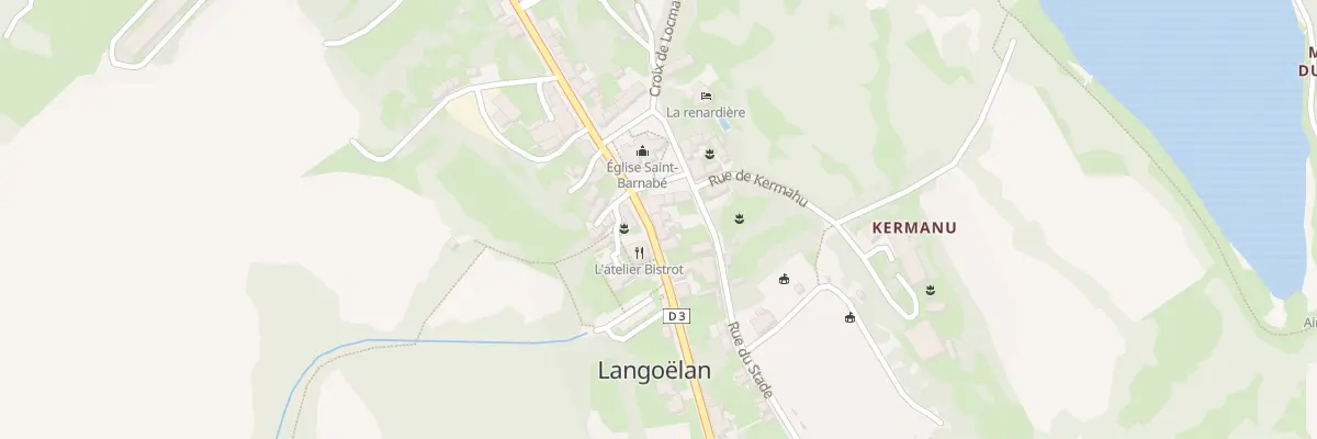 Plan du 25 Rue du Chelas à Langoëlan