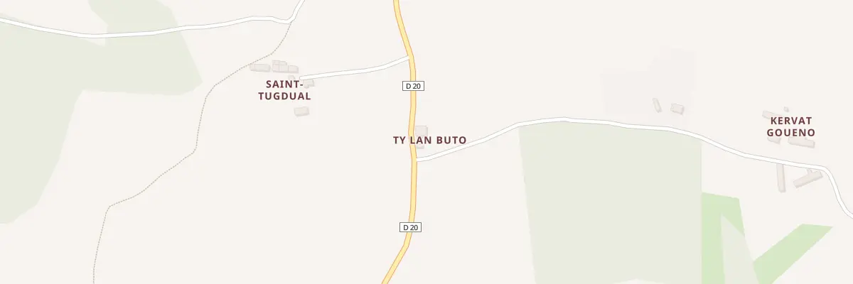 Plan du 1 Ty Lan Buto à Brélidy