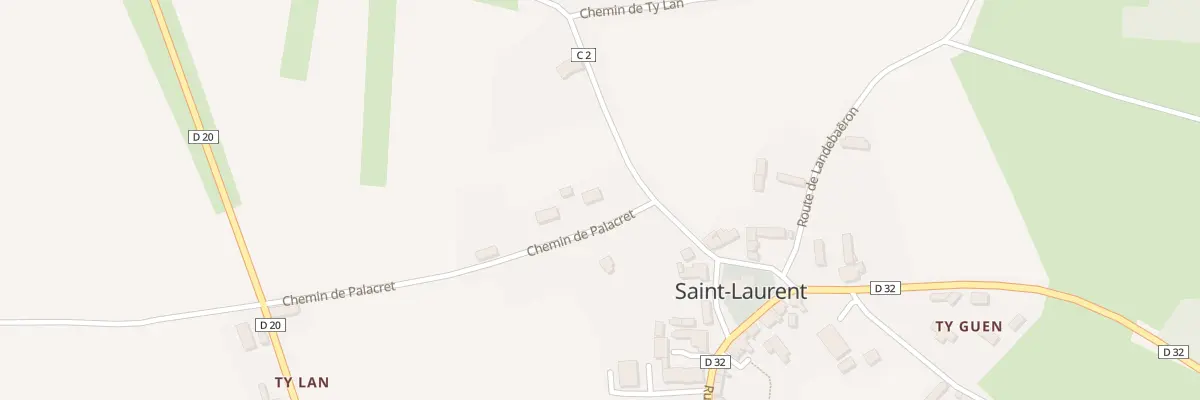 Plan du 1 Che de Palacret à Saint-Laurent