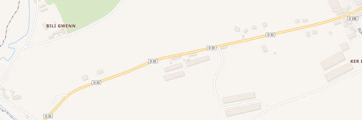 Plan du 13 Rte de Krech Gwenn à Troguéry