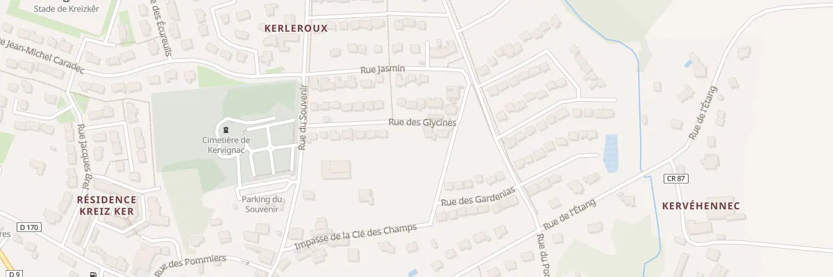 Plan du 18 Rue des Glycines à Kervignac