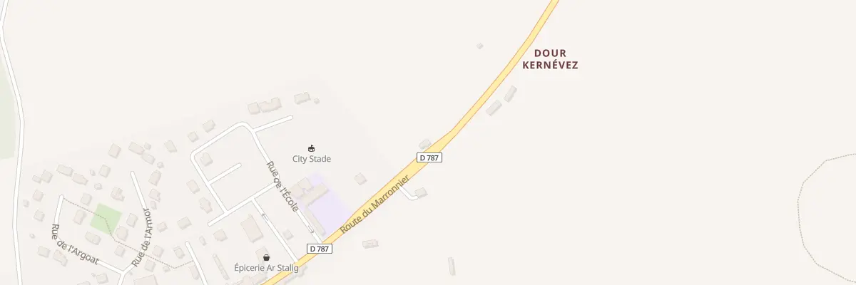 Plan du 5106 Dour Kernevez à Moustéru
