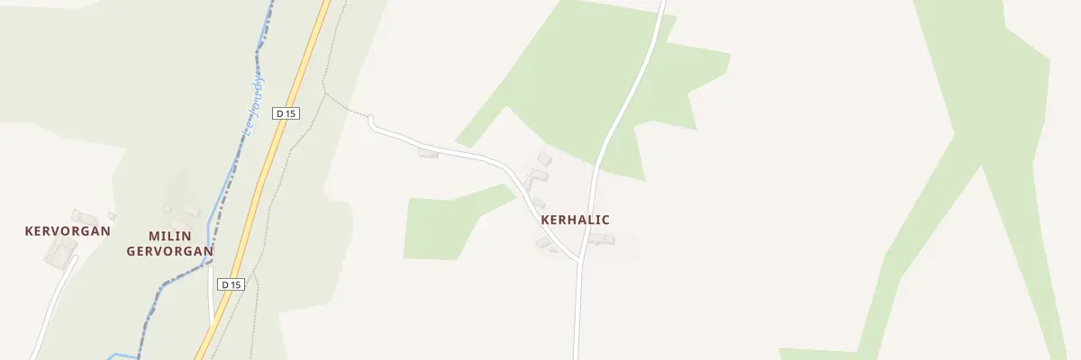 Plan du 2 Kerhalic à Brélidy