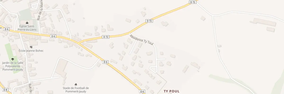 Plan du 8 Res Ty Toul à La Roche-Jaudy