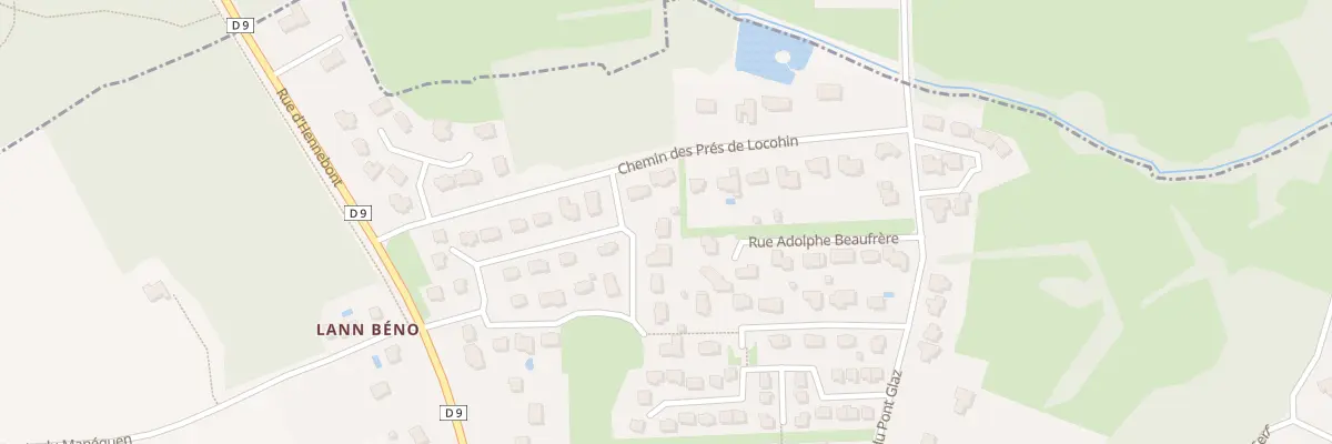 Plan du 20 Rue du Docteur Laënnec à Merlevenez