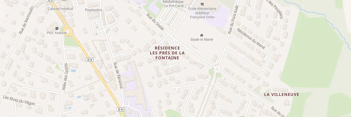 Plan du 5223M Rue du Stade à Kervignac