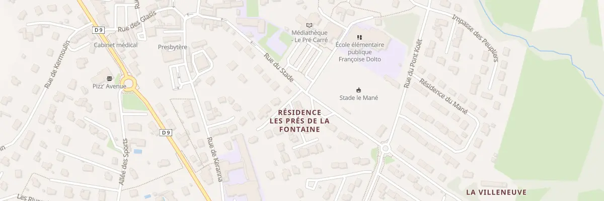 Plan du 5228Q Rue du Stade à Kervignac