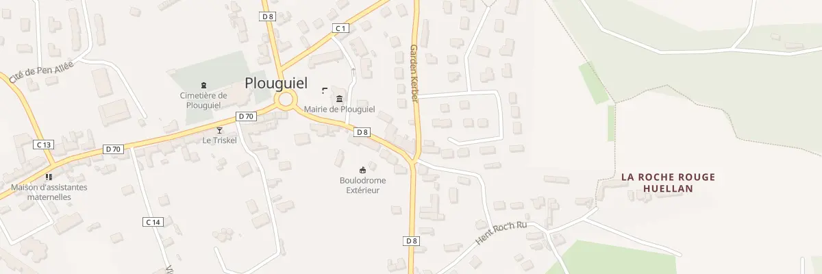 Plan du 7 Rue de Tréguier à Plouguiel