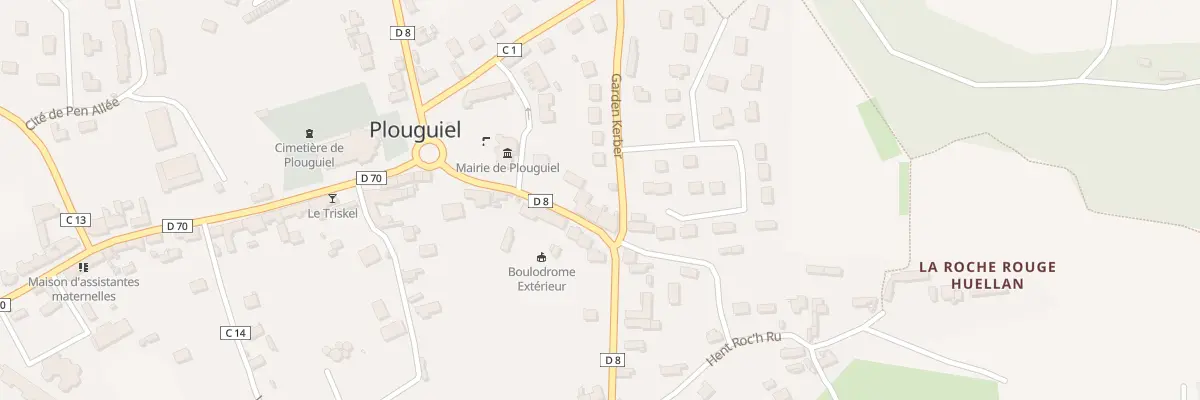 Plan du 5 Rue de Tréguier à Plouguiel