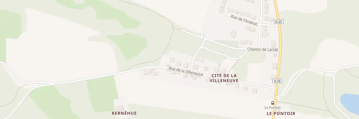 Plan du 11 Rue de la Villeneuve à Inzinzac-Lochrist