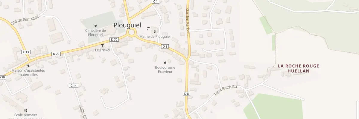 Plan du 12 Rue de Tréguier à Plouguiel