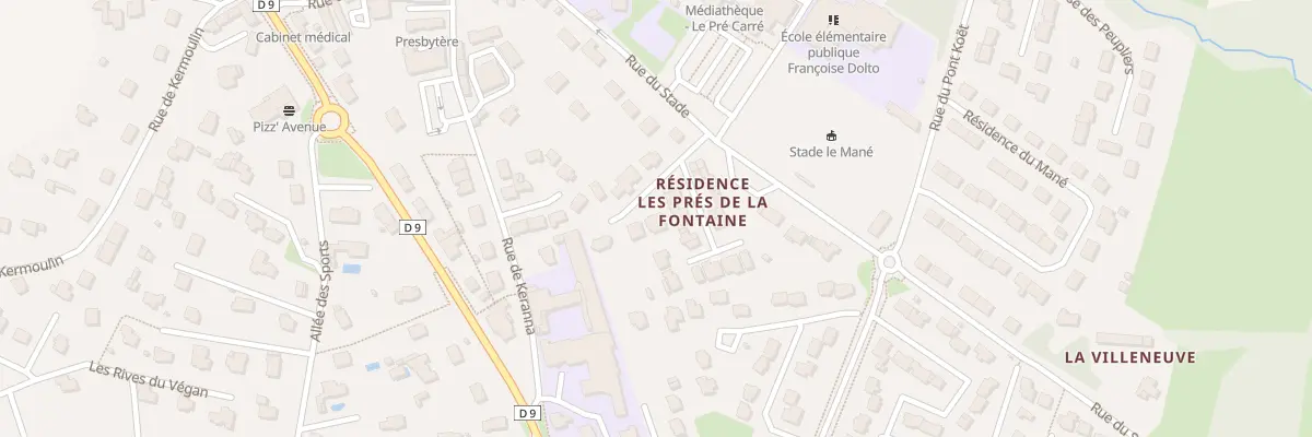 Plan du 5562 Rue du Stade à Kervignac