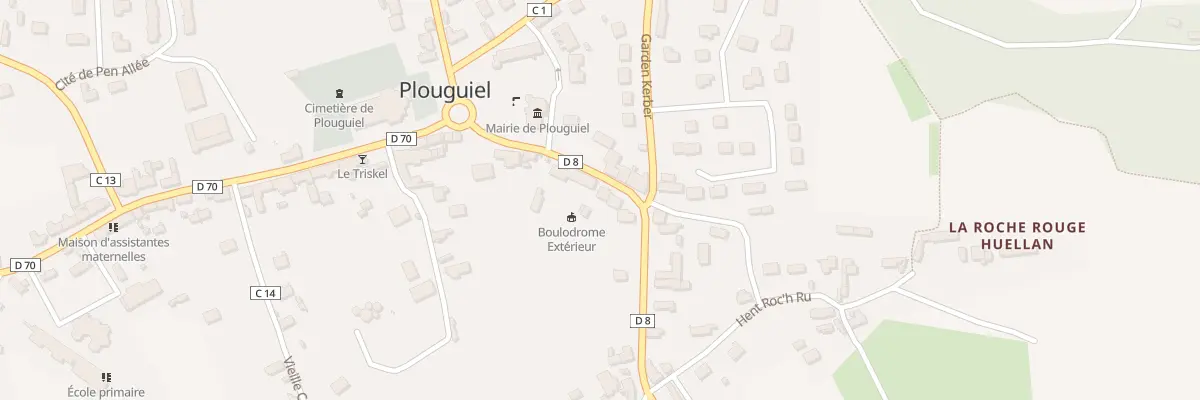 Plan du 10 Rue de Tréguier à Plouguiel
