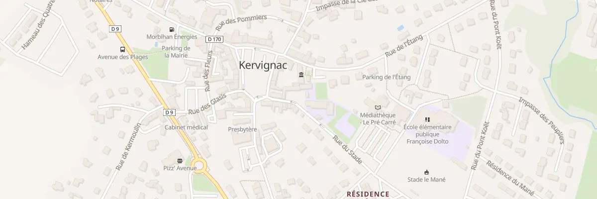 Plan du 1 Rue du Stade à Kervignac