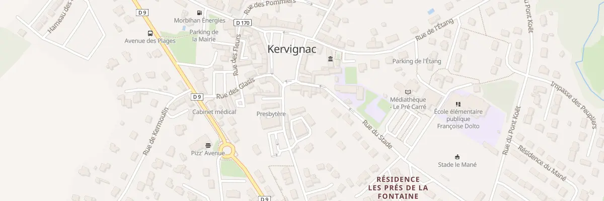 Plan du 2 Rue du Stade à Kervignac