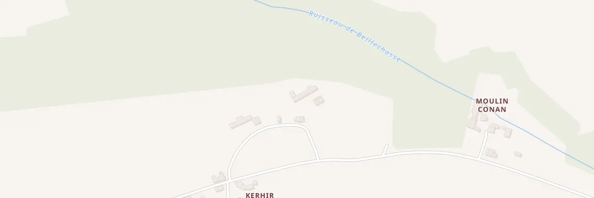 Plan du 7 Kerhir à Plounévez-Quintin