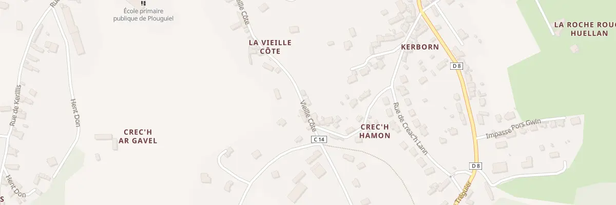 Plan du 11 Vieille Côte à Plouguiel