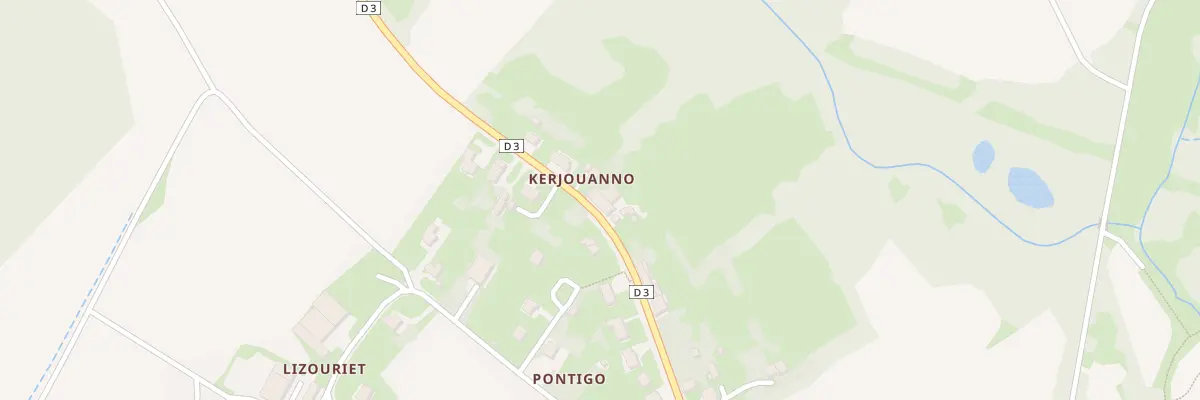Plan du 5142 Kerjouanno à Langoëlan