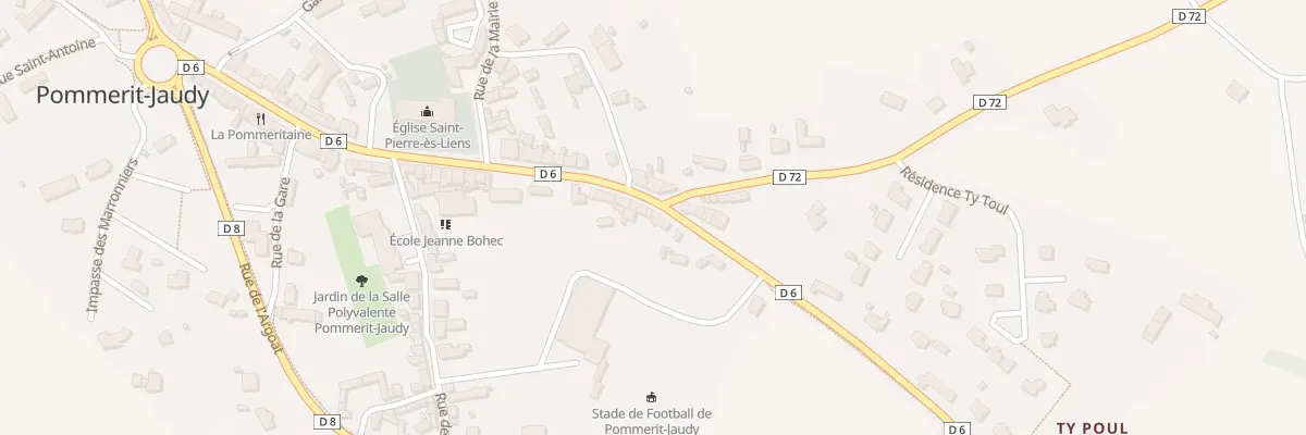 Plan du 50 Rue de l’Eglise Pommerit Jaudy à La Roche-Jaudy