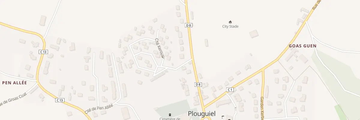 Plan du 28 Res Kerousy à Plouguiel