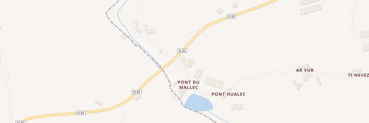 Plan du 6531 Pont du Mallec à Troguéry